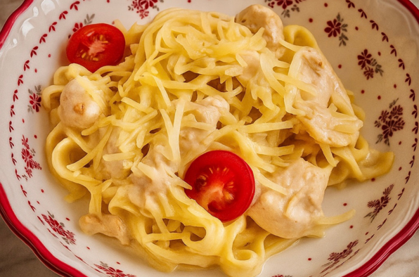 Паста с сырным соусом