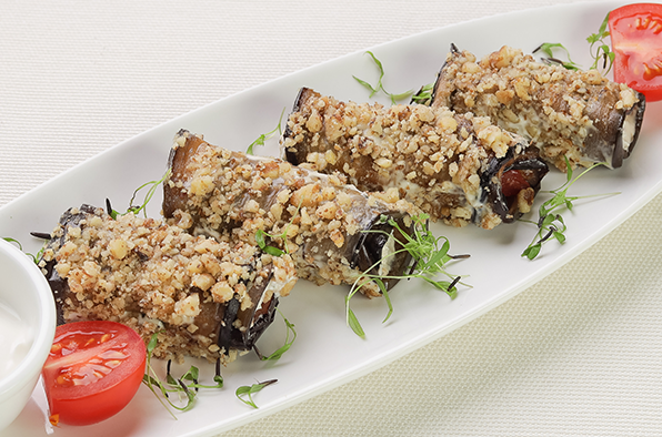 Рулетики из баклажанов