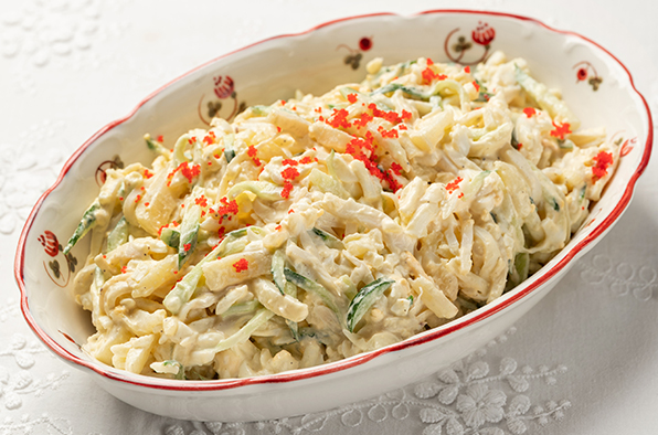 Салат с кальмарами и огурцом 1кг