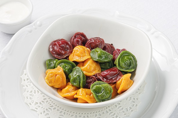 Разноцветные пельмешки