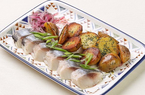 Сельдь с беби-картофелем