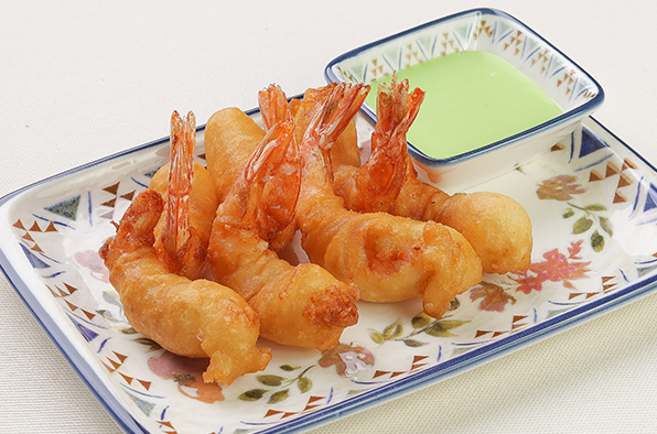 Тигровые креветки в темпуре