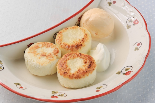 Сырники с домашним пломбиром